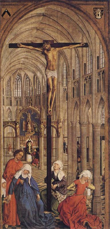 Roger Van Der Weyden Crucifixion in a Church oil painting picture